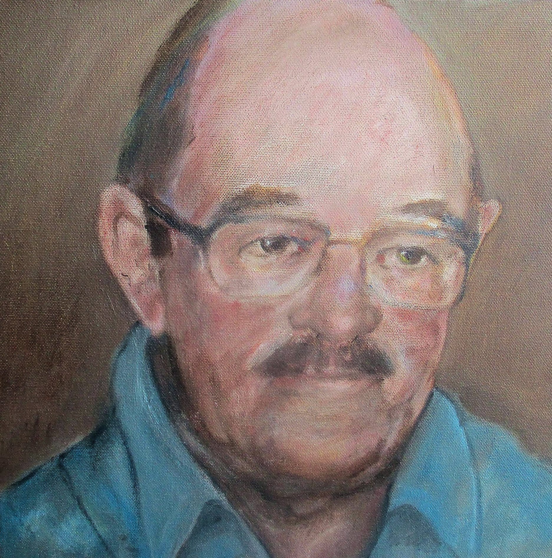 Alan Forster 12inches X 12 inches oil on canvas