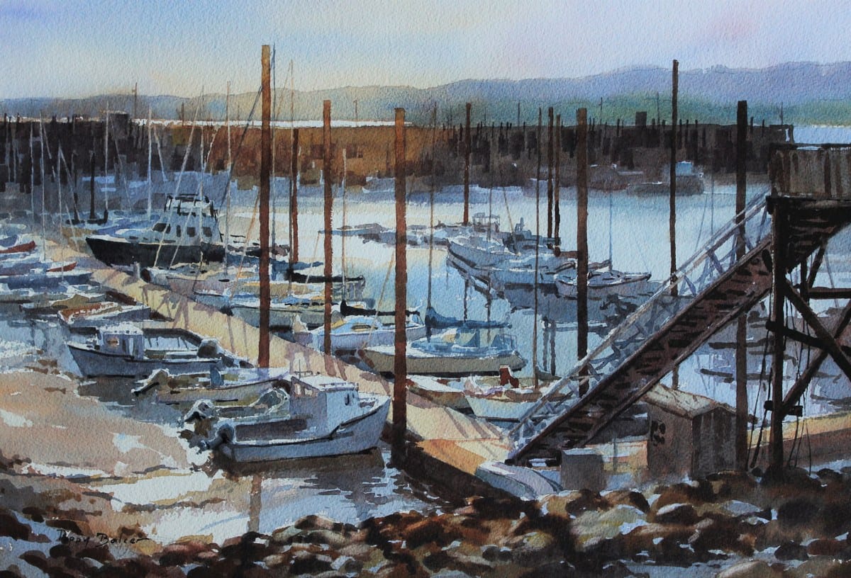Poppy Balser — “Low Tide in Digby Harbour”, Watercolour