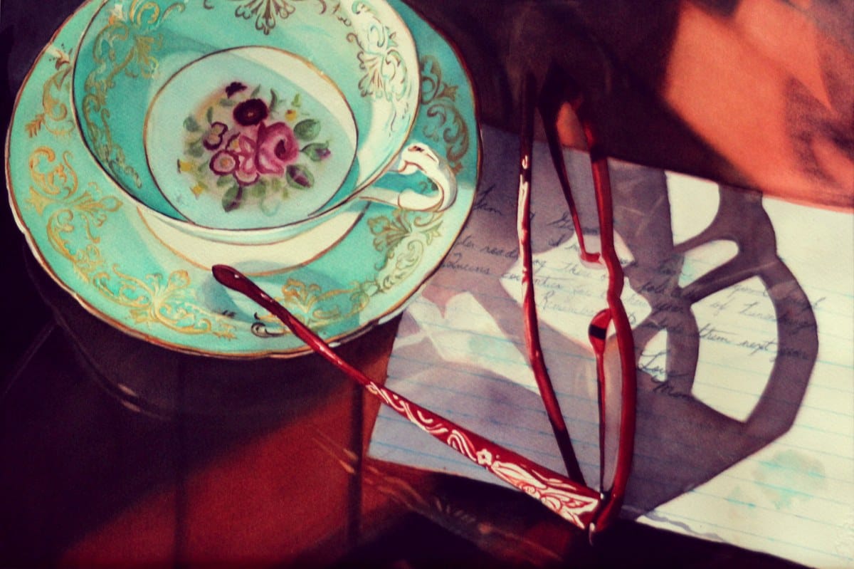 Sam Boehner — “Tea & Tears”, Watercolour