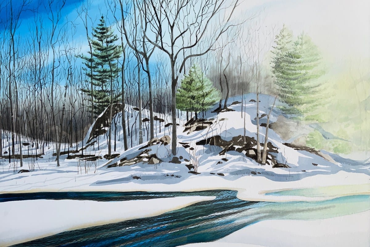 Peter Marsh — “Sunspot”, Watercolour