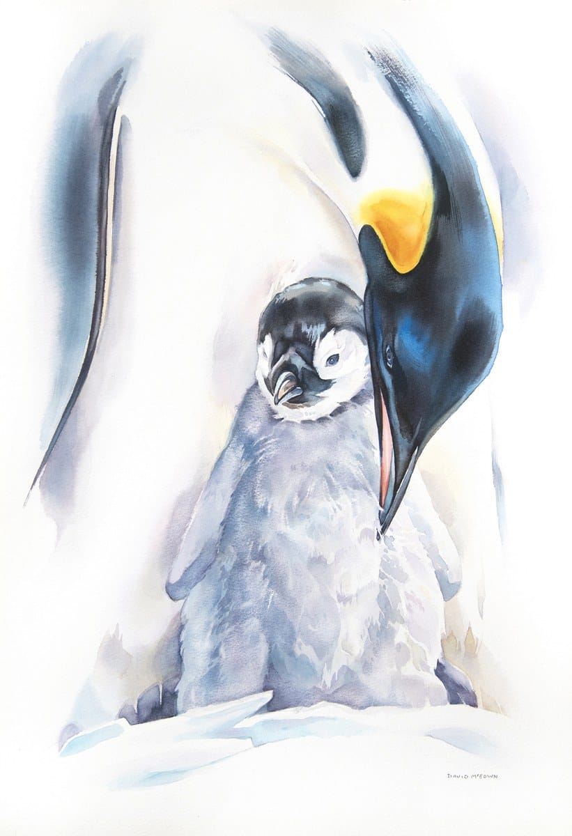 David McEown — “Taking Care-#2”, Watercolour