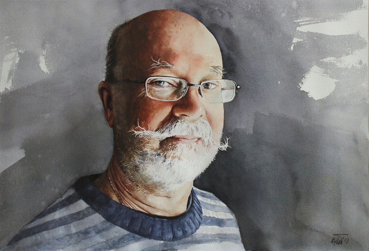 Helal Sarder Uddin — “Alex”, Watercolour