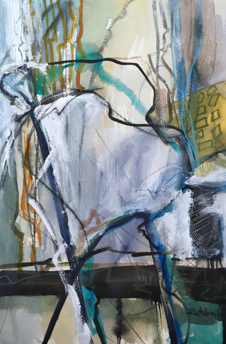 Ruth Armitage — “Petroglyph”, Mixed Media on Paper