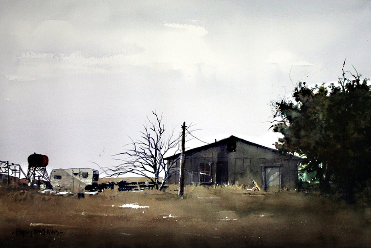 Ron Bigony — “New Mexico Series #3”, Watercolor and Gouache
