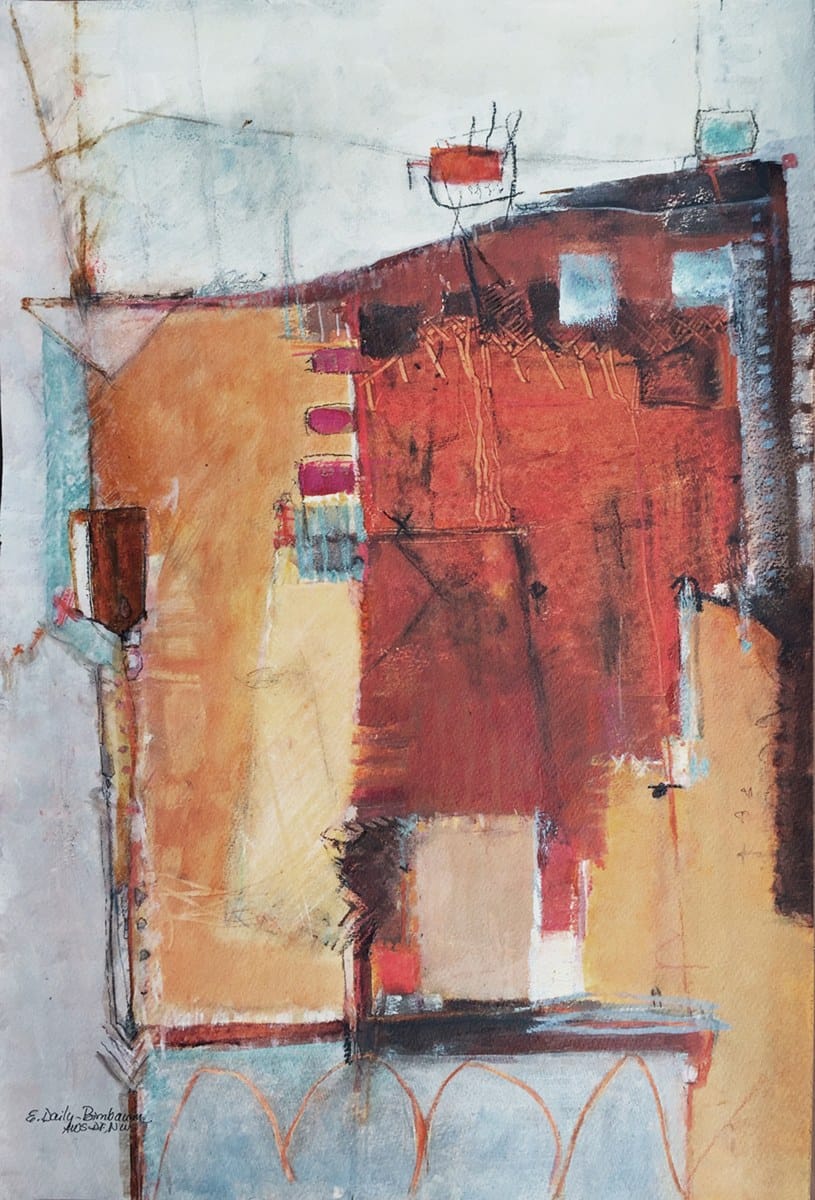 Elaine Daily-Birnbaum — “From Humble Beginnings”, Watermedia