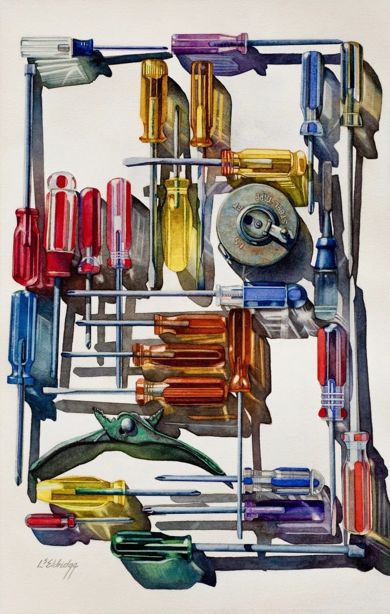 L. S. Eldridge — “The Tools of Line and Color”, Transparent Watercolor