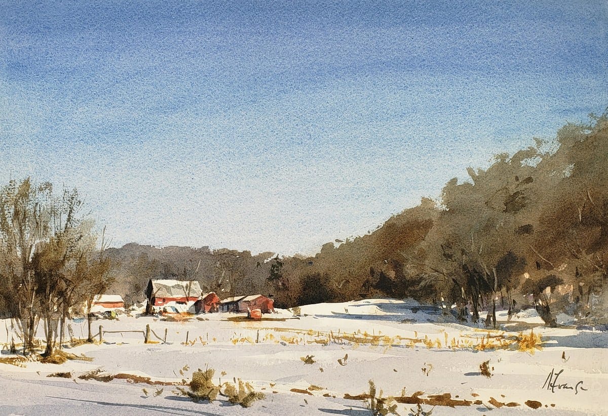 Andy Evansen — “Where Josh Likes to Paint”, Watercolor