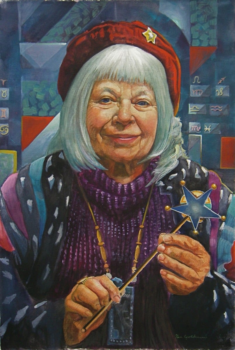 Ken Goldman — “Astrologer Jan”, Transparent Watercolor and Gouache