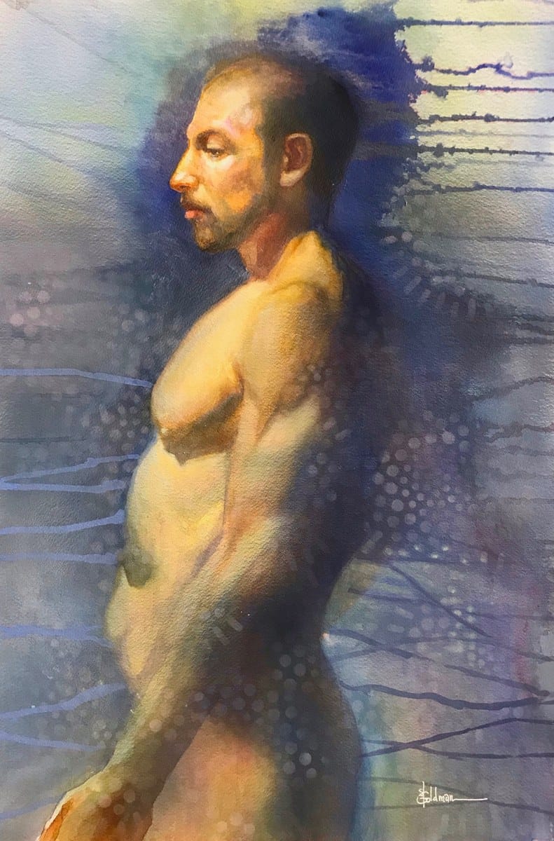 Stephanie Goldman — “Water And Air I”, Watercolor