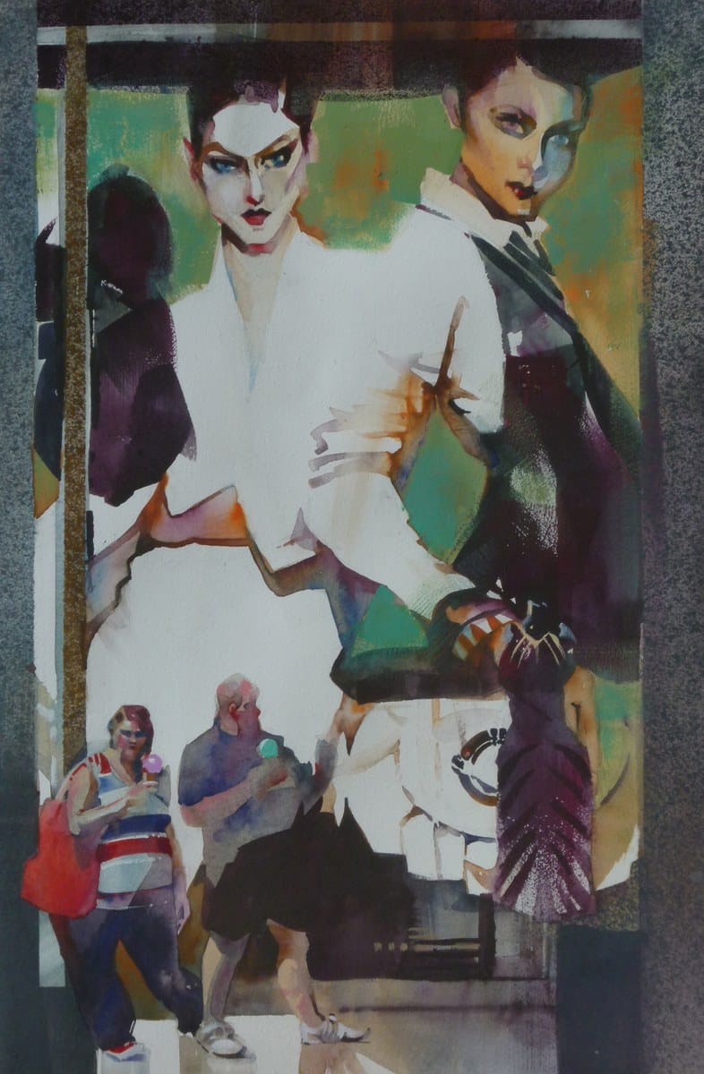 Kristi Grussendorf — “Fashion Statement”, Watercolor