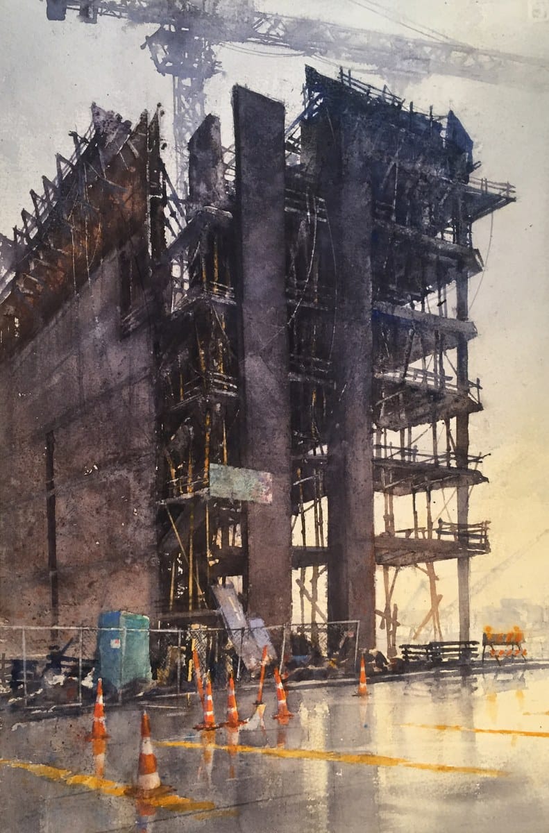 William Hook — “Going Up”, Watercolor