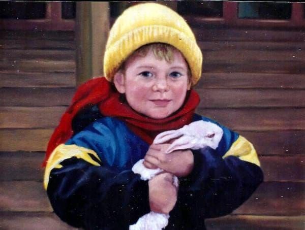 Boy with a bunny