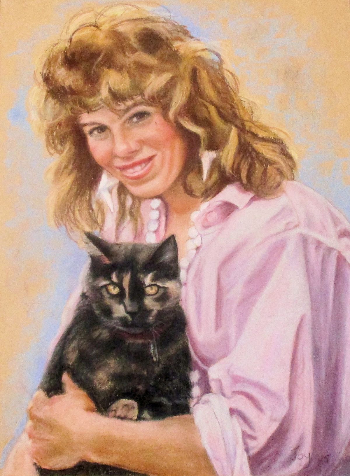 Pastel of Christine Valentini's daughter Natasha