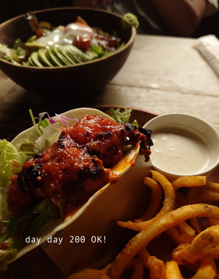 tandori chicken taco