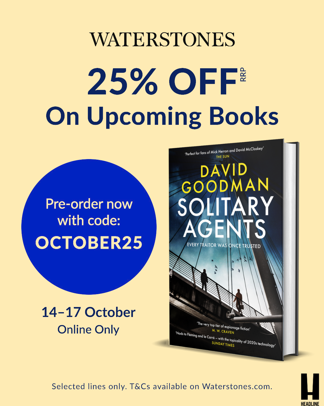 A promo image including my cover, 25% off in a headline and the code for the promo of OCTOBER25