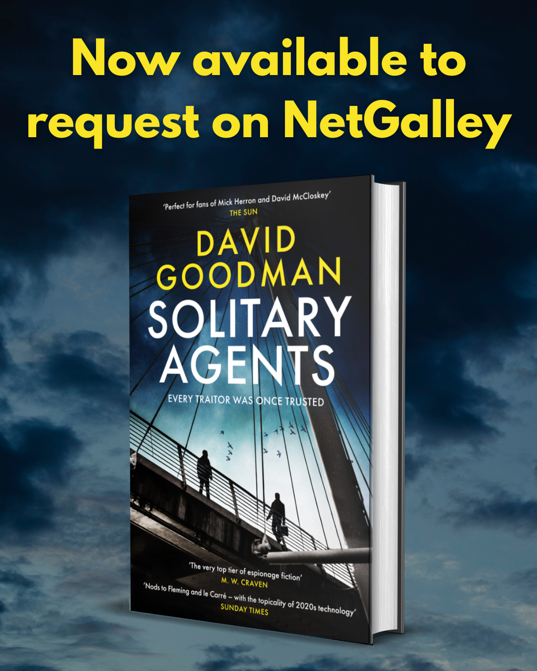 A promo image for Solitary Agents on NetGalley
