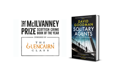 Solitary Agents next to the McIlvanney Prize logo