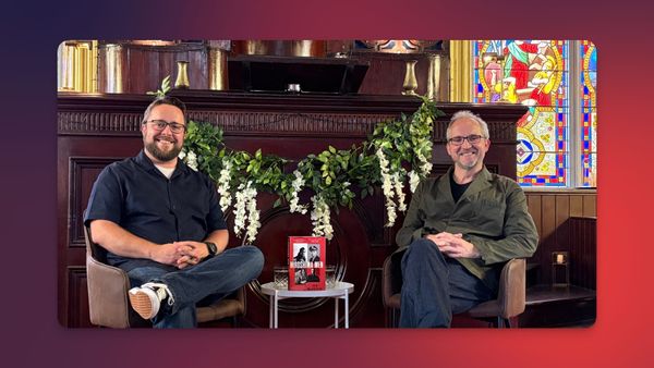 Myself and Iain MacGregor on stage at the Harbour Chapel