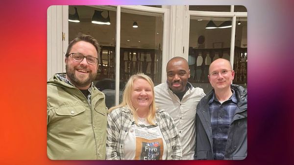 Myself, Claire Wilson, Foday Mannah and Richard Strachan at Waterstones