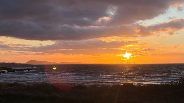 Sunset over the Firth of Forth