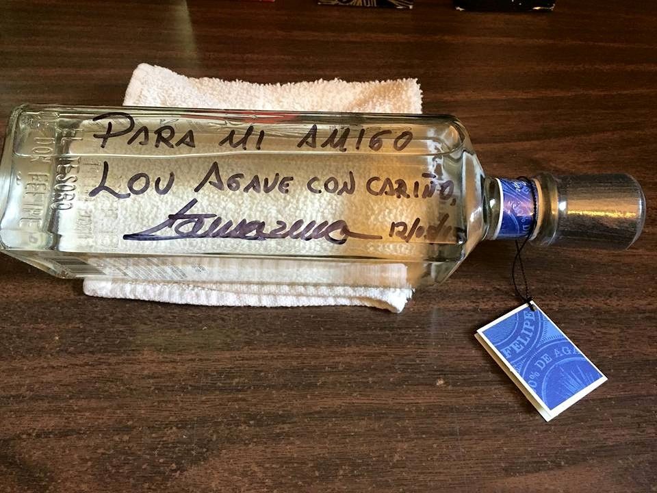Signed Carlos Camerena Bottle