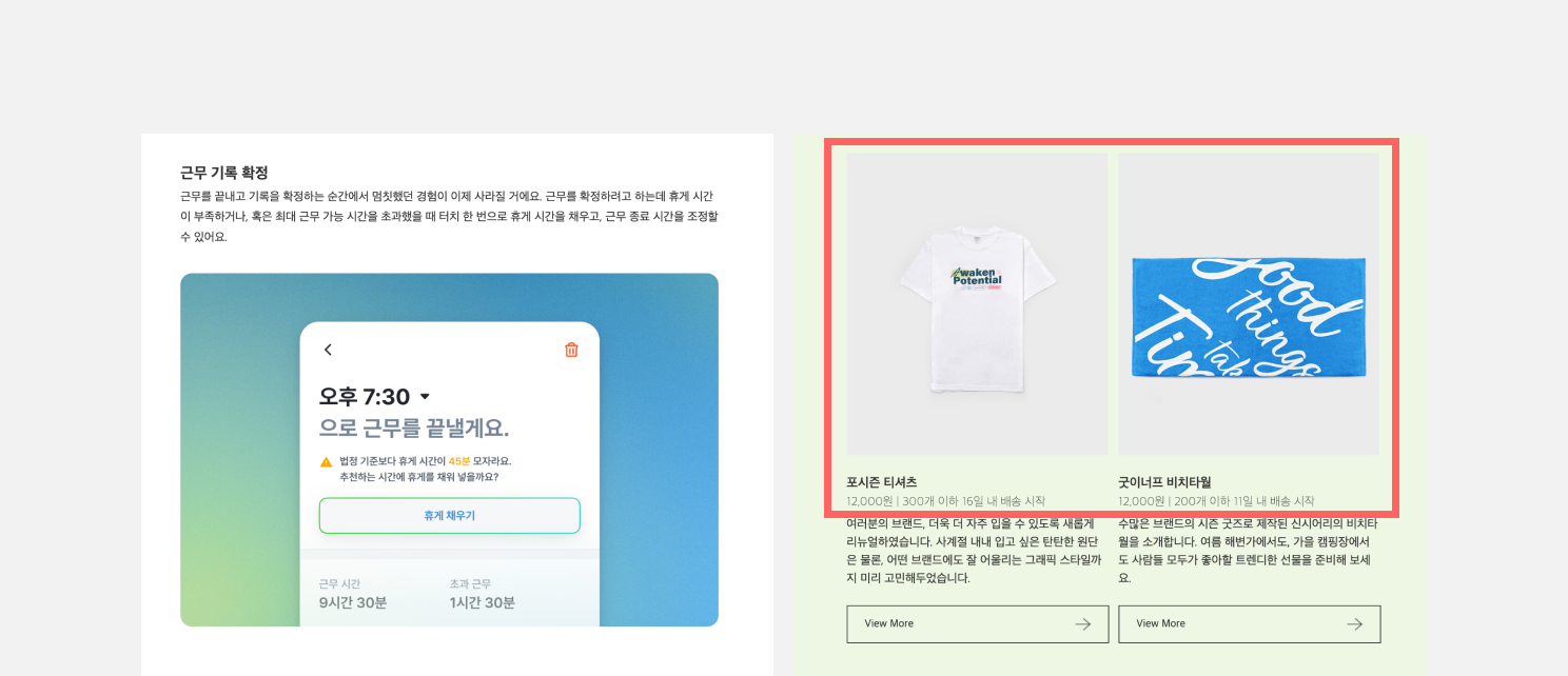 플렉스와 신시어리의 제품 소개형 뉴스레터