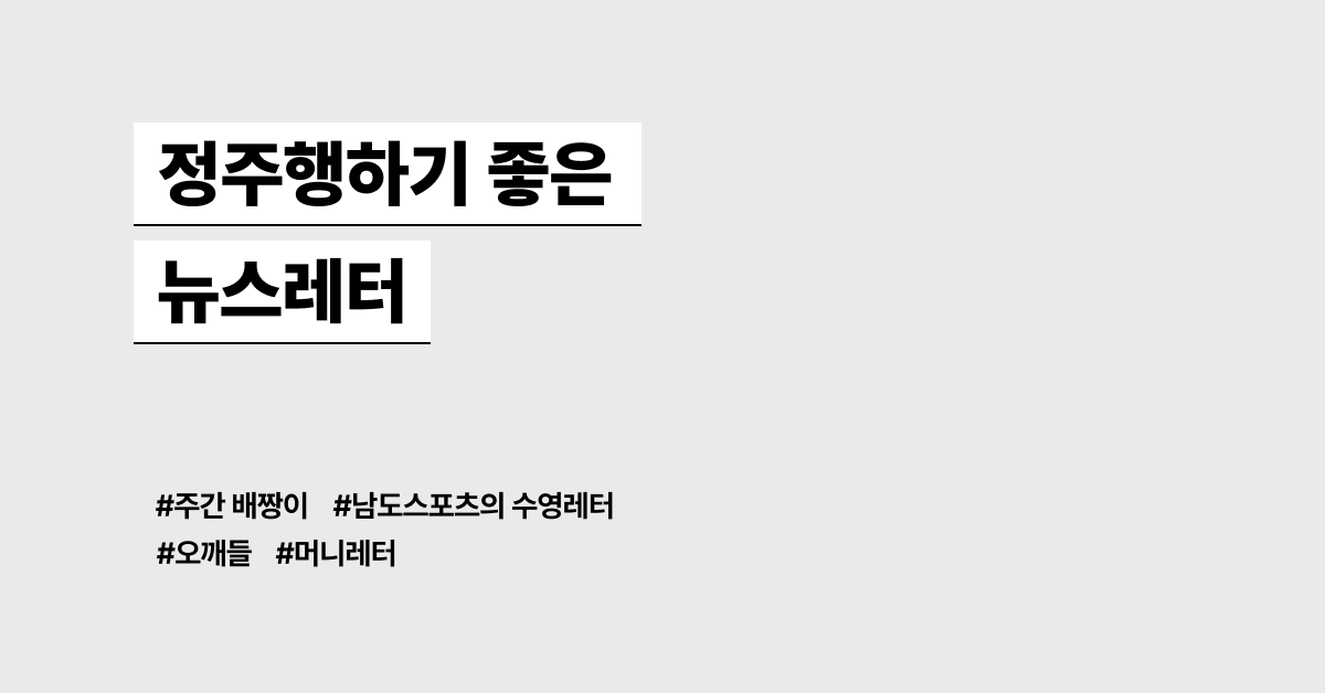 연휴, 정주행하기 좋은 뉴스레터 모음