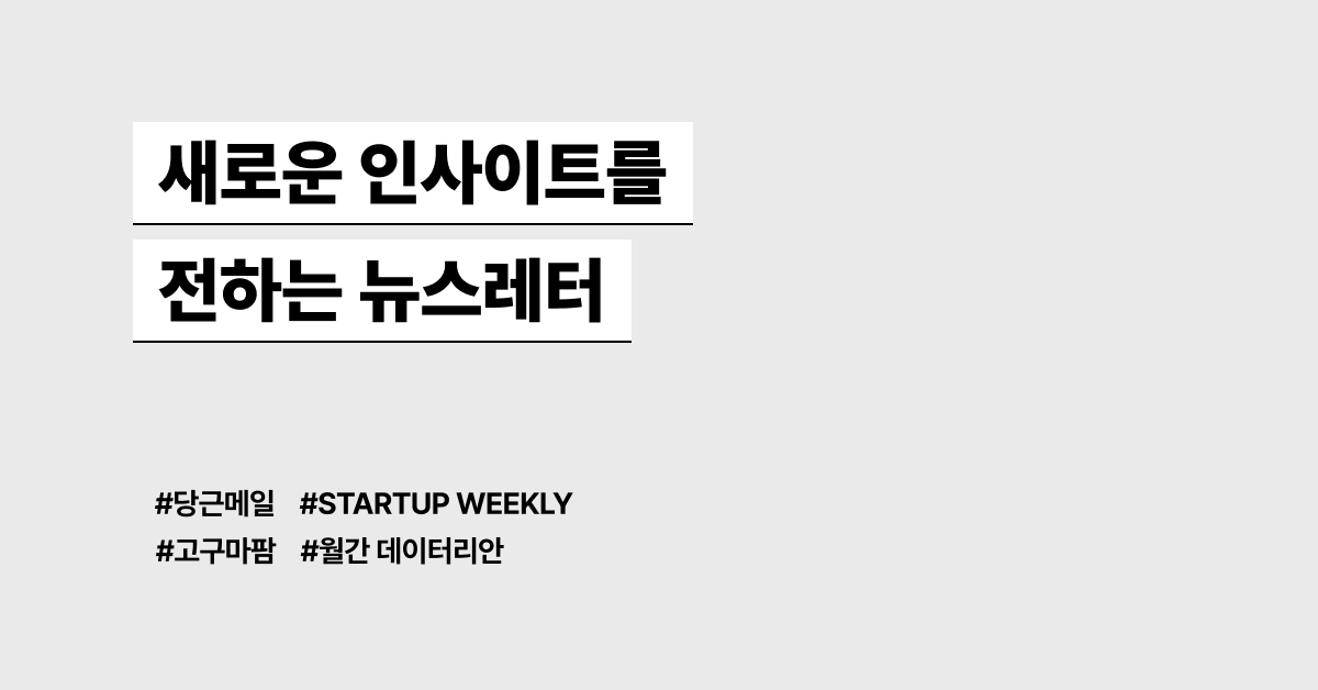 새로운 인사이트를 전하는 뉴스레터 모음