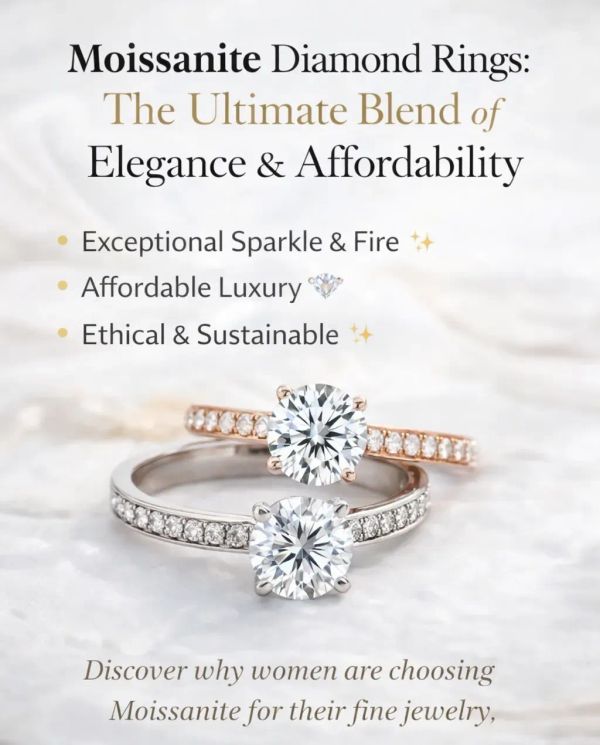 Why Are Moissanite Diamond Rings for Women the Ultimate Blend of Elegance and Affordability?