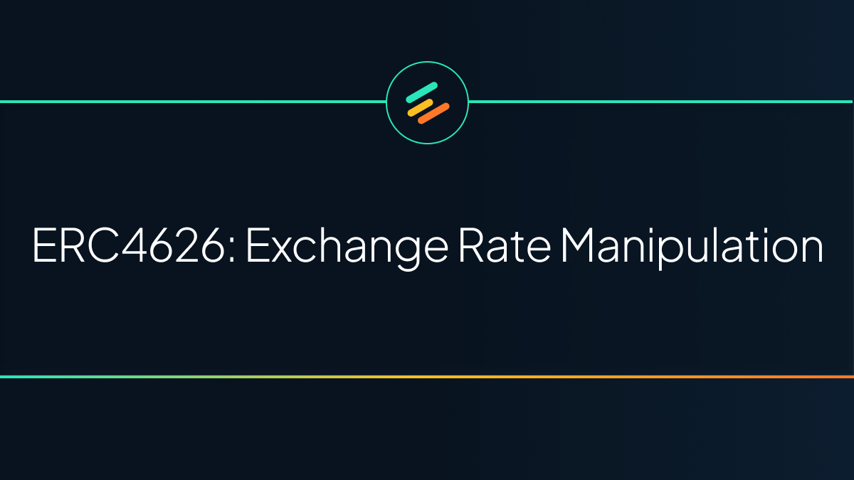 Exchange Rate Manipulation in ERC4626 Vaults