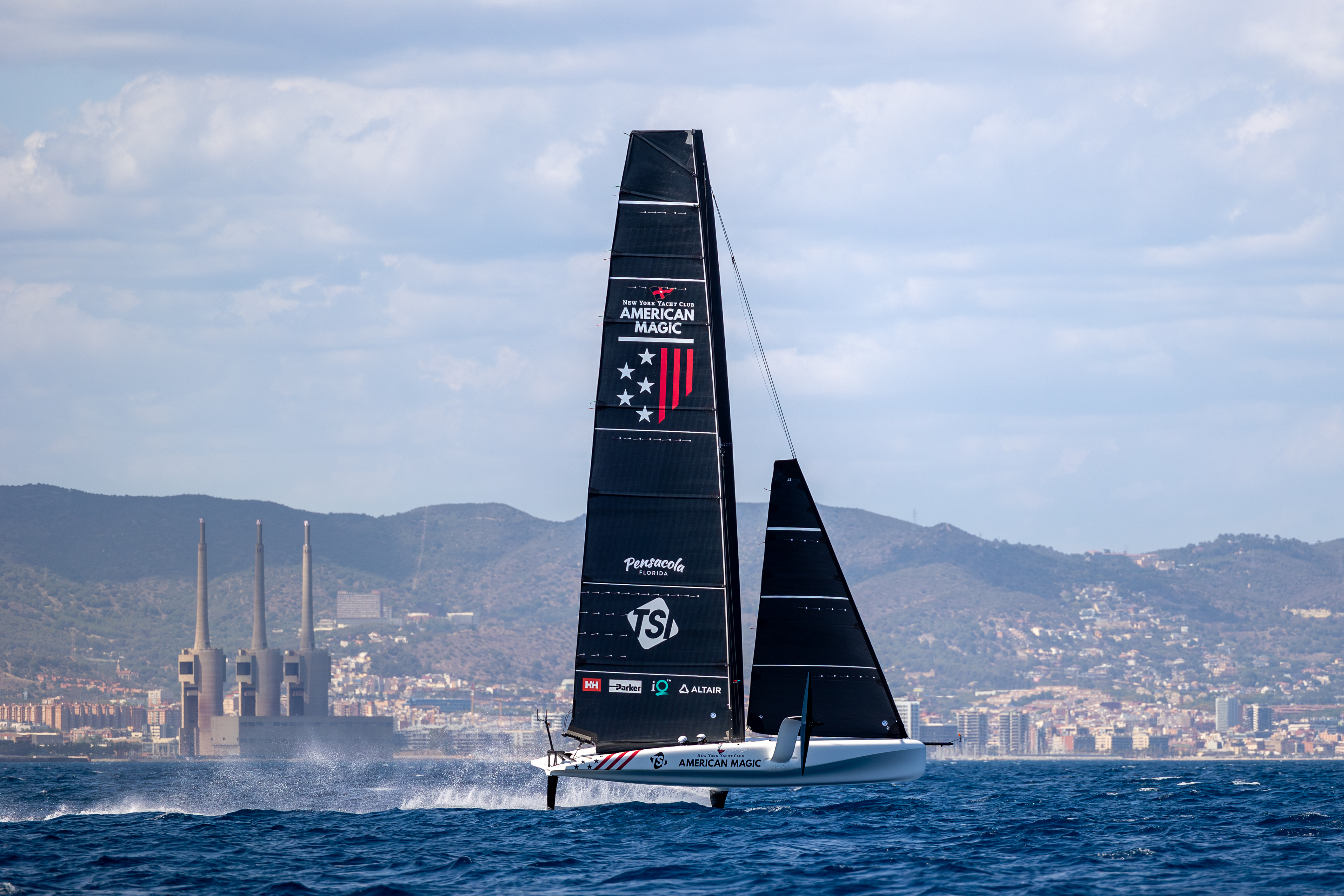 American Magic take to the water in Barcelona
