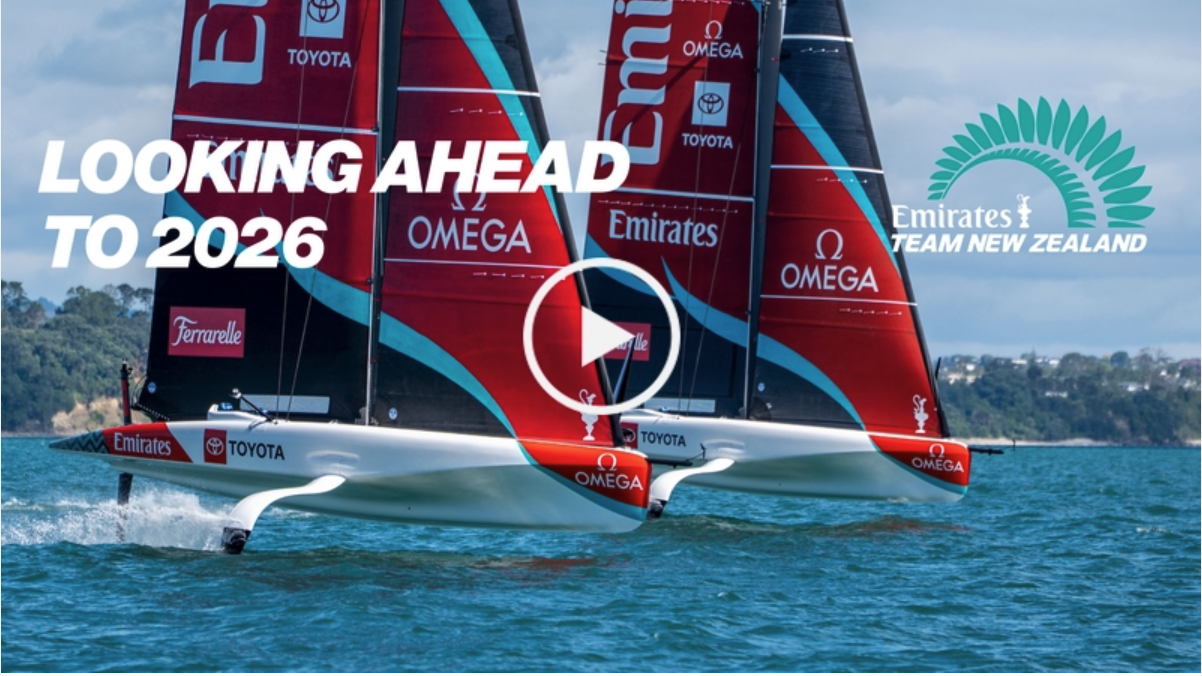 America's Cup Defender hard at it in Auckland