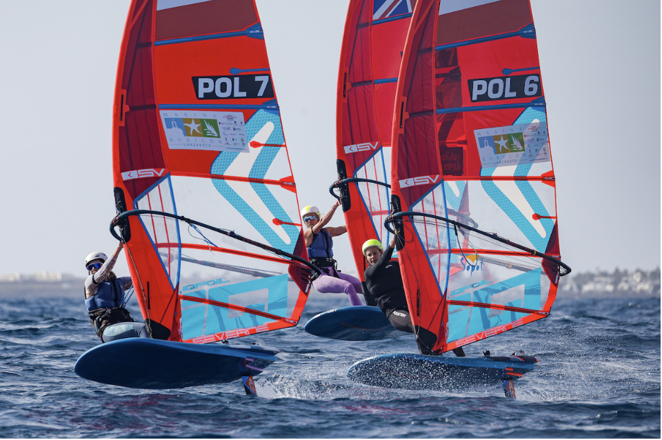Opening day at 2026 Lanzarote iQFOiL Games delivers fast-paced slalom action