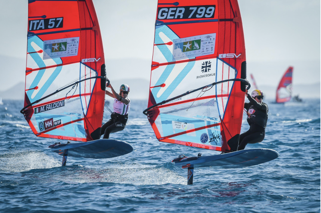 Light winds decide final day at iQFOiL International Games