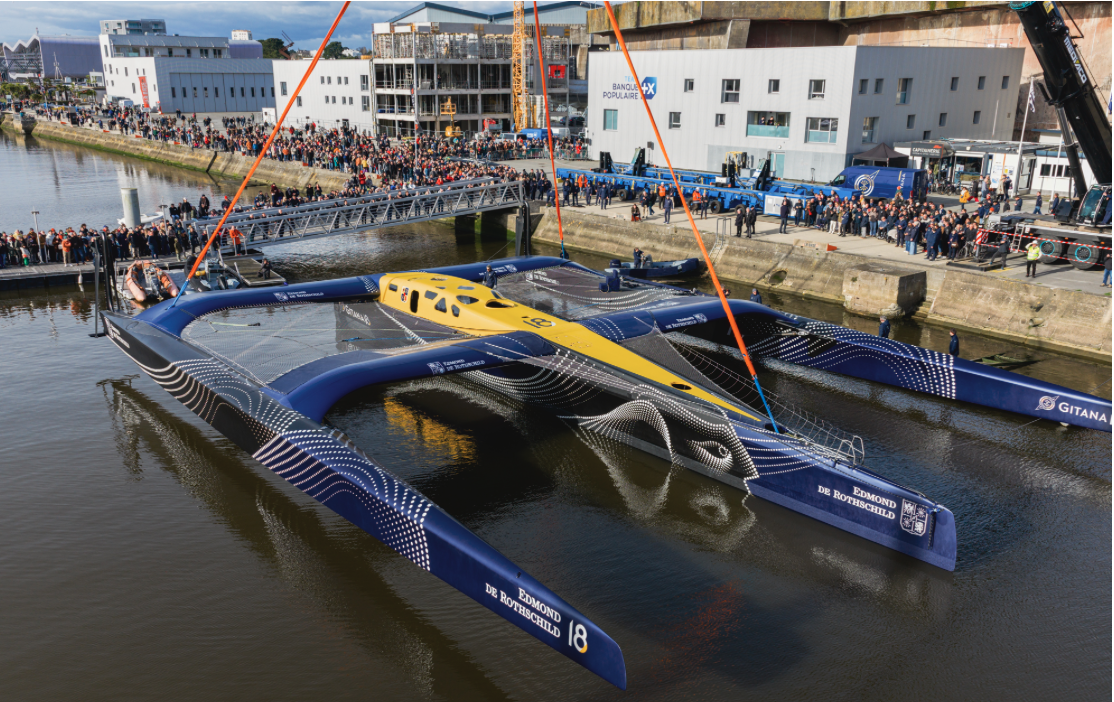Maxi Edmond de Rothschild launched in Lorient
