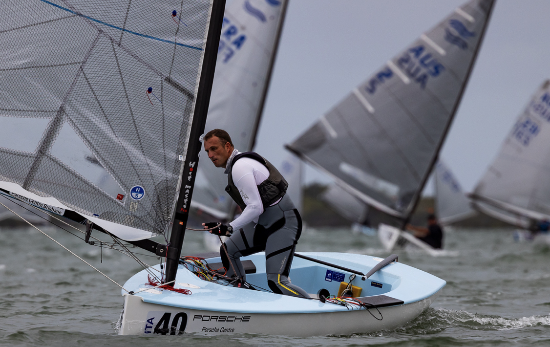 Italian Marko Kolic wins only race on second day of Finn World Masters