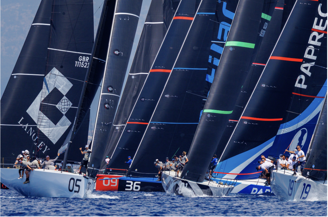14-boat fleet warms up at Palma Vela ahead of 52 SUPER SERIES start