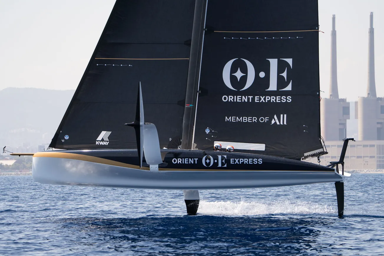 First AC40 sail for France's Orient Express Racing Team
