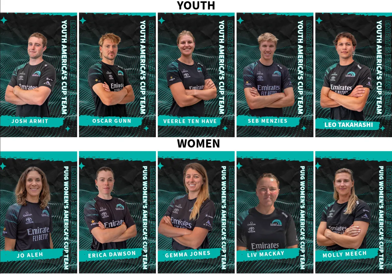 Emirates Team New Zealand reveals powerful Youth and Women's America's Cup crews