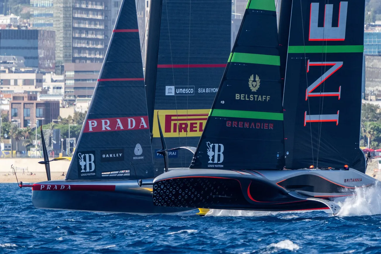 Drama on fifth day of Louis Vuitton Cup Final as British and Italians remain even at 4-4