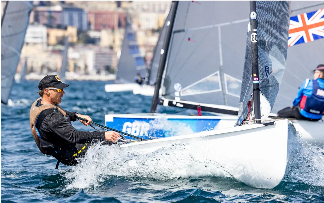 Lebrun Extends Lead on Day 2 of Finn Europeans in Naples