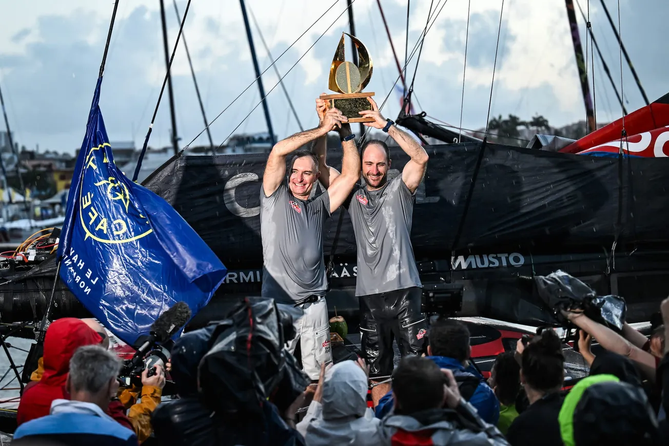 Beyou and Lagravière complete a stunning victory on Charal in the Transat Café L’OR