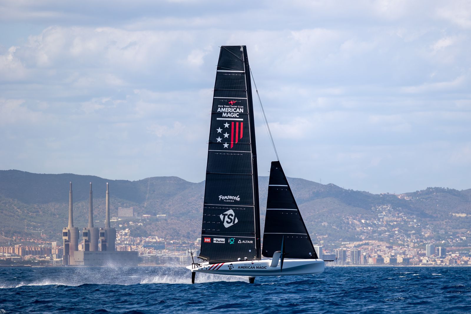 American Magic take to the water in Barcelona
