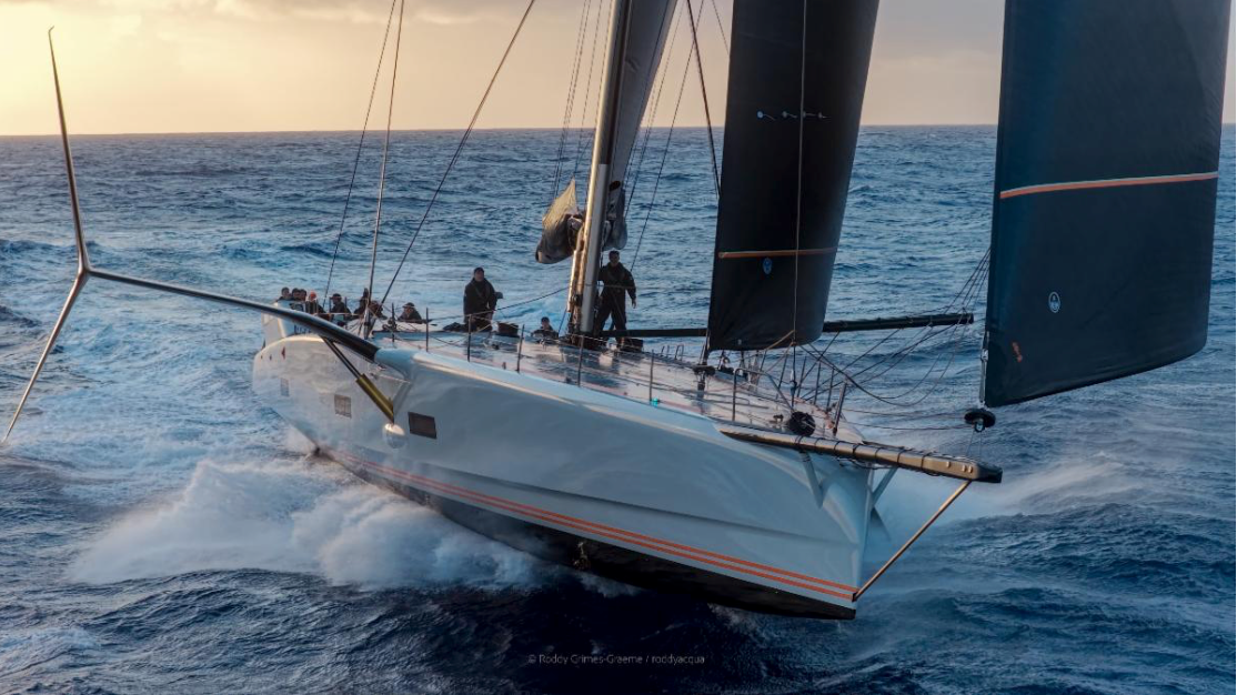 Raven foils to monohull victory with new RORC transatlantic record