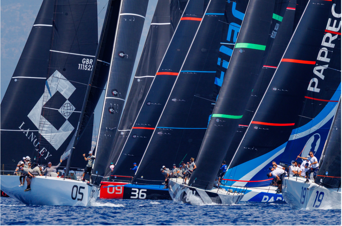14-boat fleet warms up at Palma Vela ahead of 52 SUPER SERIES start