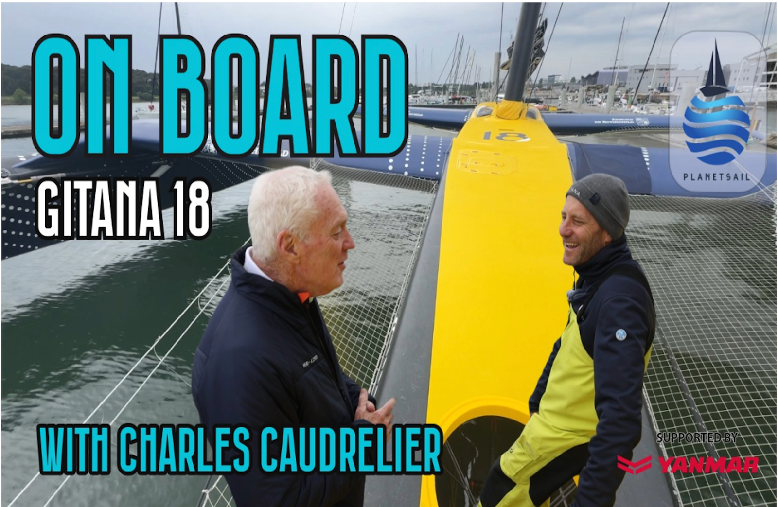 On board Gitana 18 with skipper Charles Caudrelier