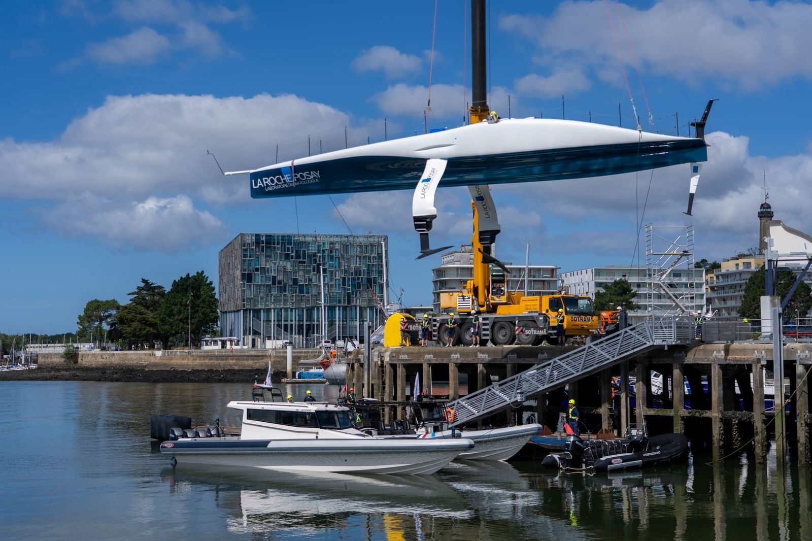 La Roche-Posay Racing Team third to relaunch their AC75