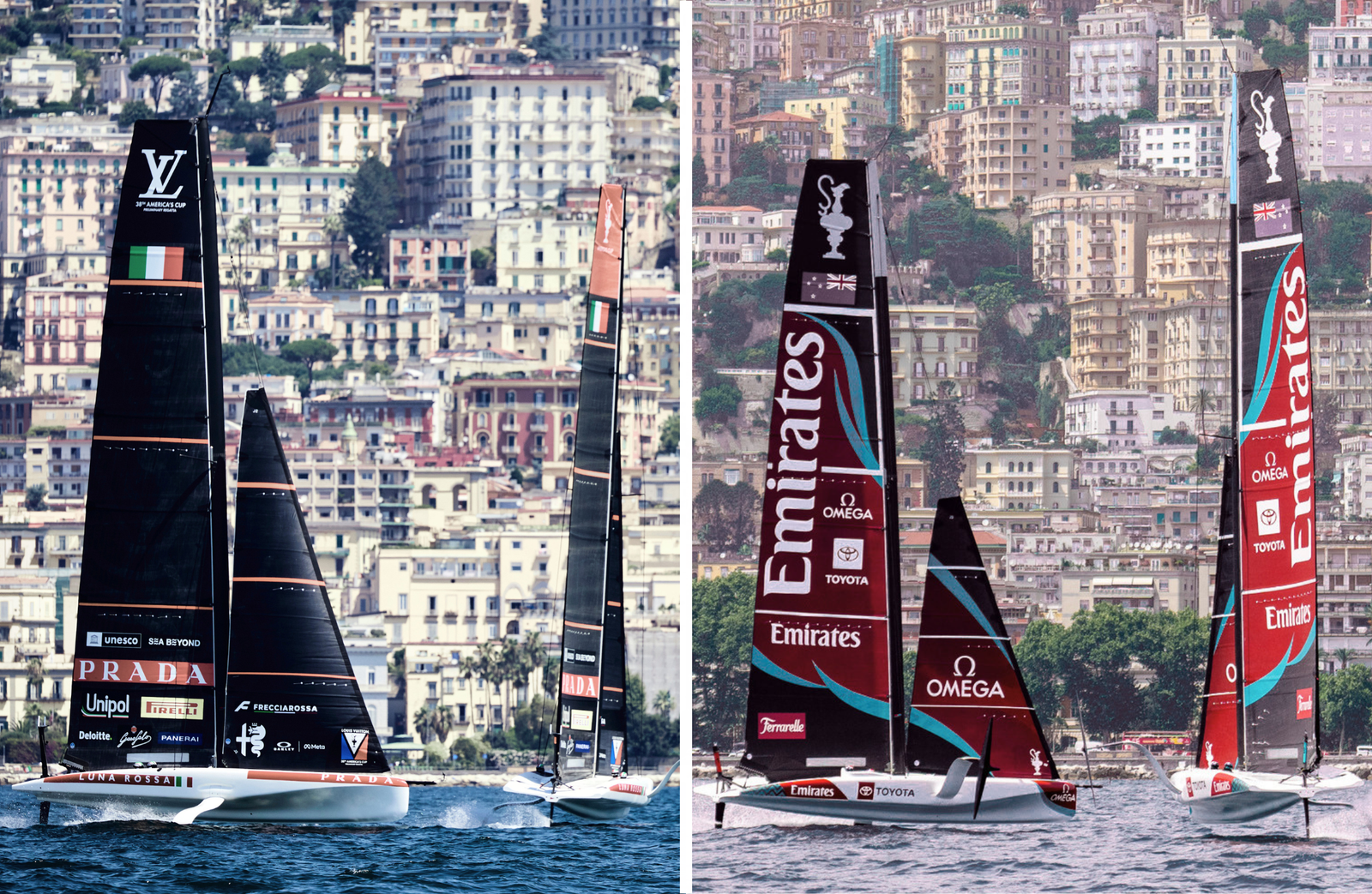 38th America's Cup frontrunners first to test the waters in Naples