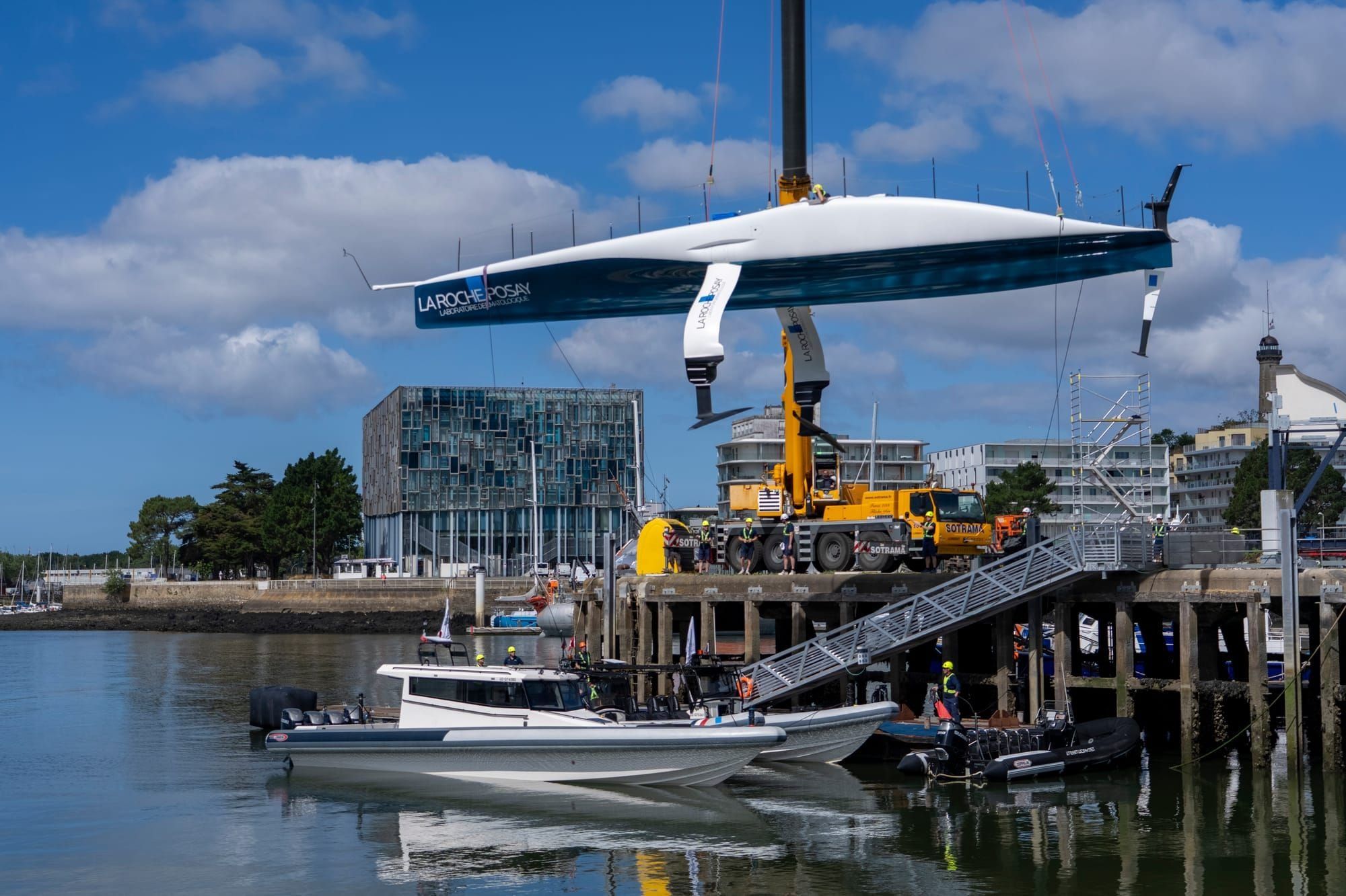 La Roche-Posay Racing Team third to relaunch their AC75
