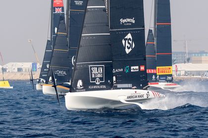 Red Sea conditions deliver much awaited AC40 spectacular on second day in Jeddah